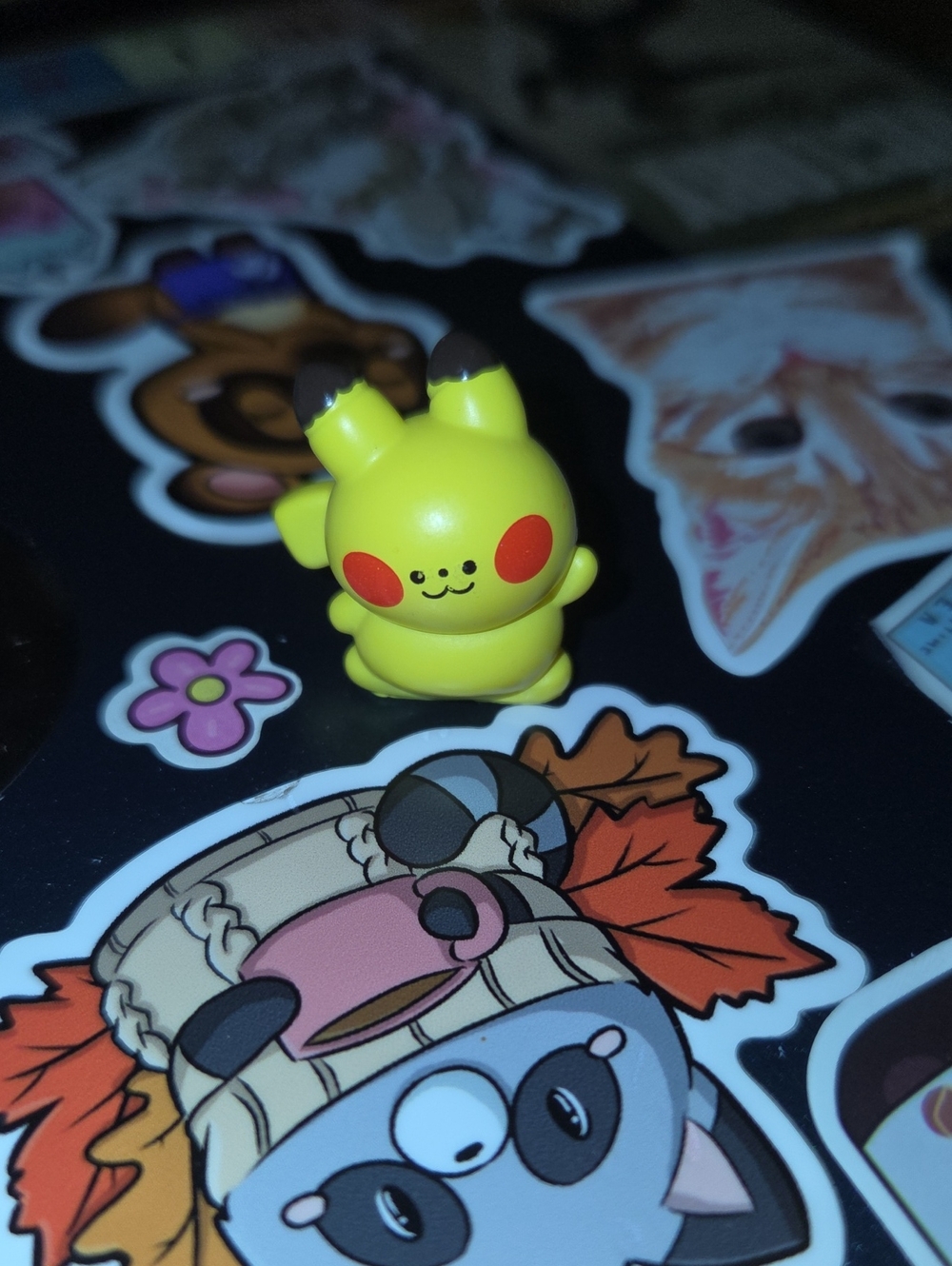 Pokemon Yellow Pikachu-Style Small Figure with Red Cheeks